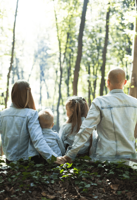 Families enjoying time outdoors together